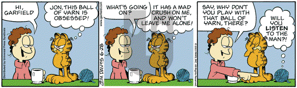 Garfield on Sunday November 2, 2003 Comic Strip