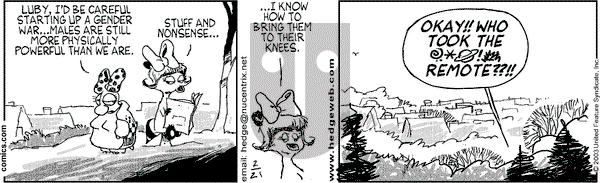 Over the Hedge - Friday February 21, 2003 Comic Strip