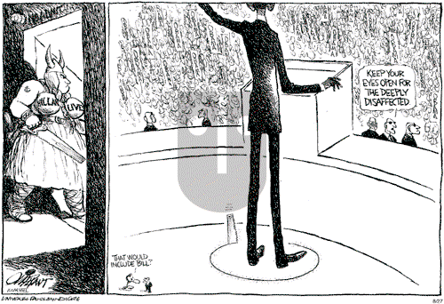 Pat Oliphant on Wednesday August 27, 2008 Comic Strip