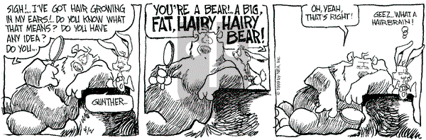 The Grizzwells on Friday April 2, 1999 Comic Strip