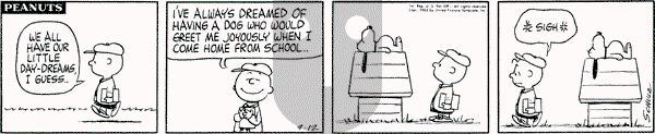 Peanuts - Thursday September 12, 1963 Comic Strip