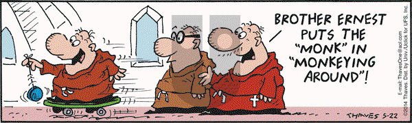 Frank and Ernest on Thursday May 22, 2014 Comic Strip