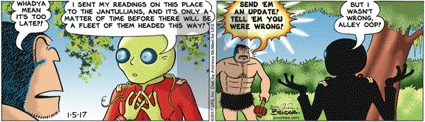 Alley Oop on Thursday January 5, 2017 Comic Strip