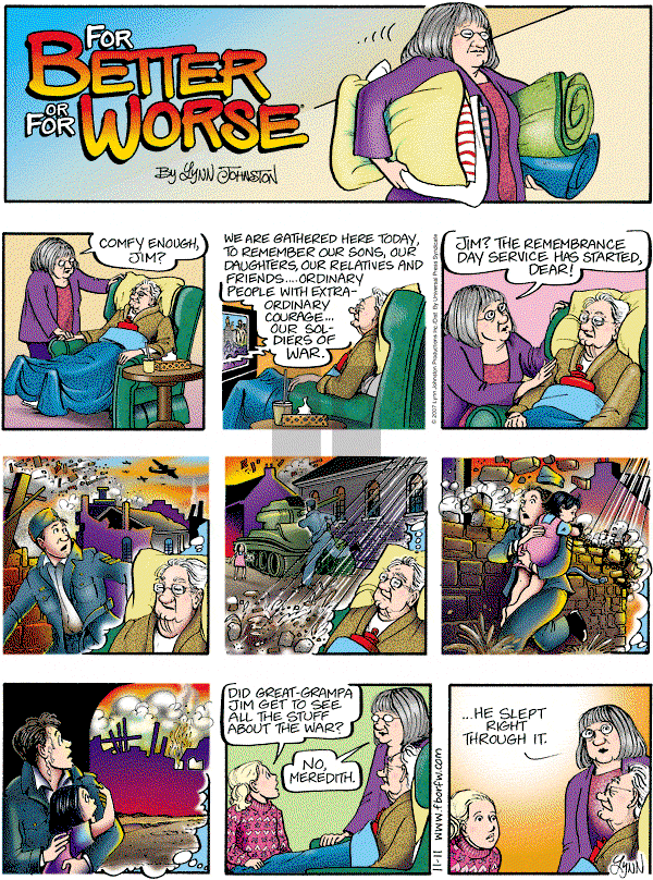 For Better or For Worse - Sunday November 11, 2007 Comic Strip