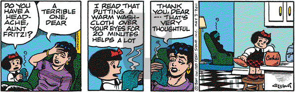 Nancy on Tuesday May 3, 2011 Comic Strip