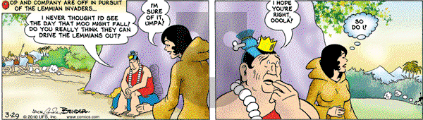 Alley Oop on Monday March 29, 2010 Comic Strip