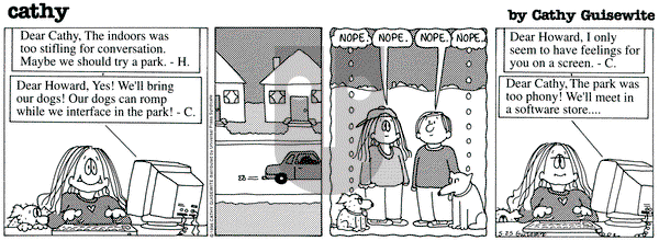 Cathy Classics on Saturday May 25, 1996 Comic Strip