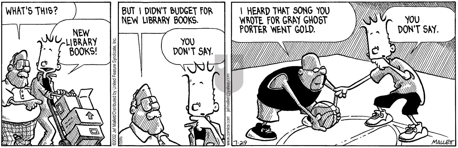 Frazz - Monday July 29, 2002 Comic Strip