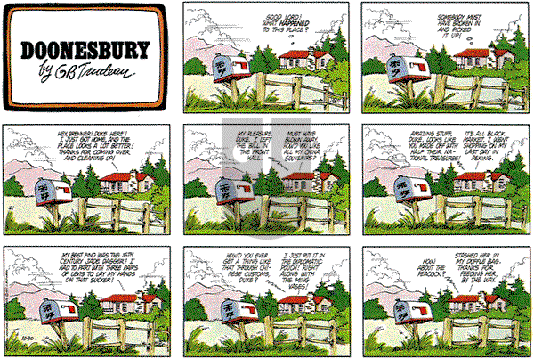 Doonesbury on Sunday October 30, 1977 Comic Strip