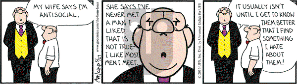 The Born Loser on Friday May 27, 2016 Comic Strip