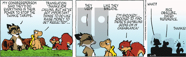 Over the Hedge on Friday April 18, 2025 Comic Strip