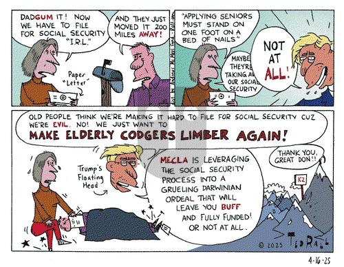 Ted Rall on Wednesday April 16, 2025 Comic Strip
