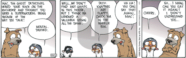 Get Fuzzy on Saturday April 11, 2009 Comic Strip