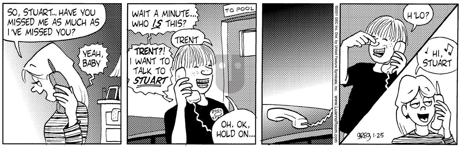 Luann - Thursday January 25, 2001 Comic Strip