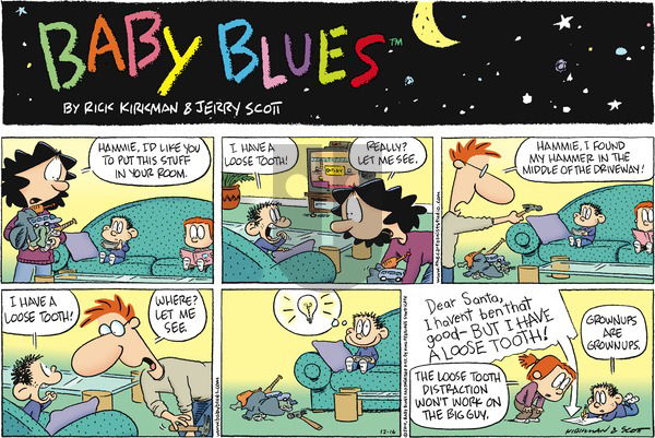 Baby Blues on Sunday December 16, 2012 Comic Strip