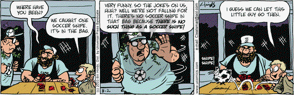 Cleats on Saturday August 2, 2003 Comic Strip