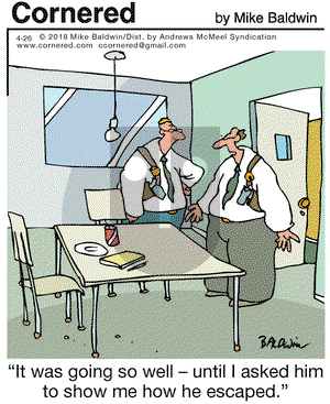 Cornered on Thursday April 26, 2018 Comic Strip