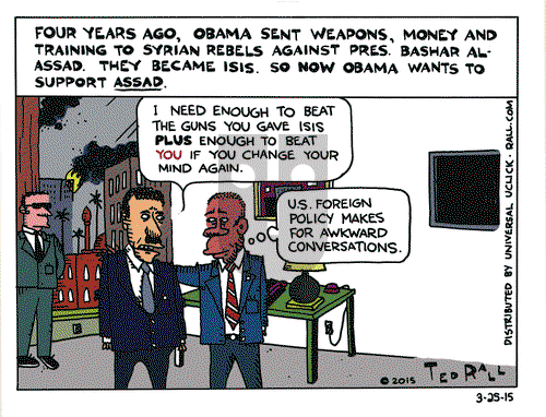 Ted Rall on Wednesday March 25, 2015 Comic Strip
