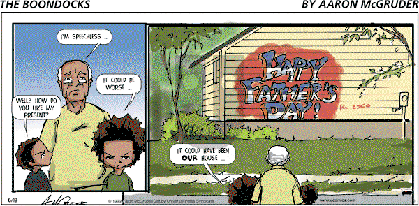 The Boondocks on Sunday January 19, 2014 Comic Strip