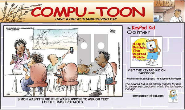 Compu-toon on Sunday November 24, 2013 Comic Strip