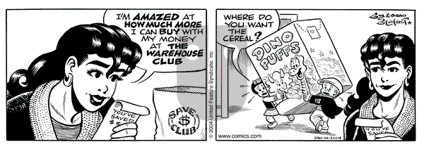 Nancy on Wednesday January 14, 2004 Comic Strip