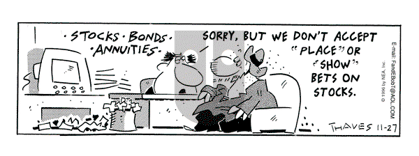 Frank and Ernest on Wednesday November 27, 1996 Comic Strip