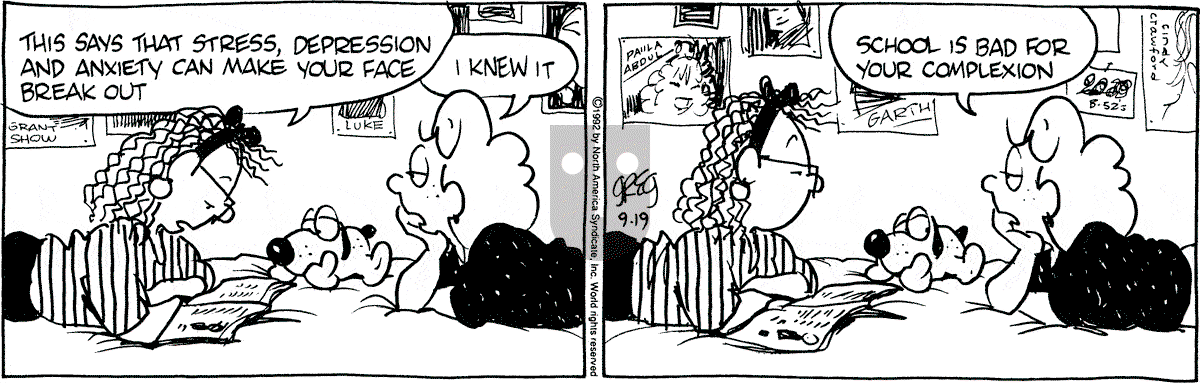 Luann - Saturday September 19, 1992 Comic Strip
