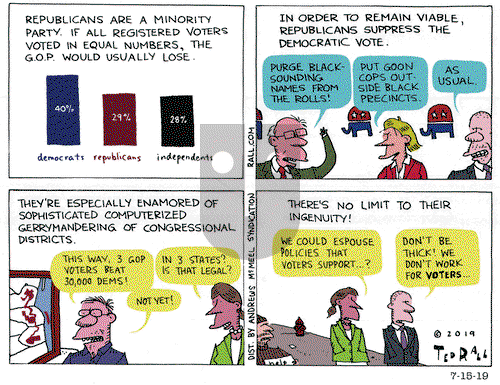 Ted Rall on Monday July 15, 2019 Comic Strip