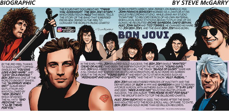 Biographic on Sunday April 28, 2024 Comic Strip