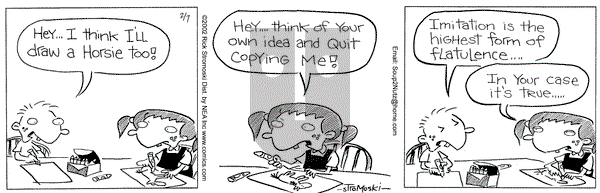 Soup to Nutz - Old on Thursday February 7, 2002 Comic Strip