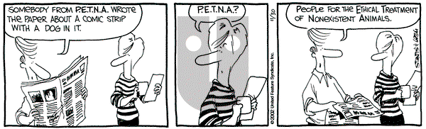 The Buckets on Saturday November 30, 2002 Comic Strip