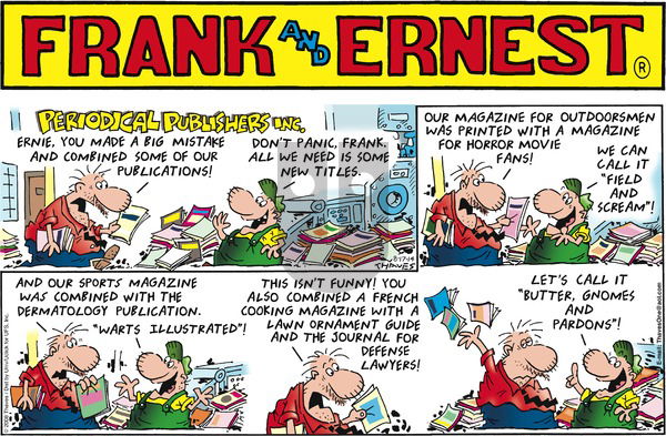 Frank and Ernest on Sunday August 17, 2014 Comic Strip