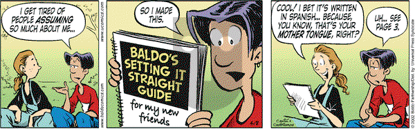 Baldo on Monday April 8, 2002 Comic Strip