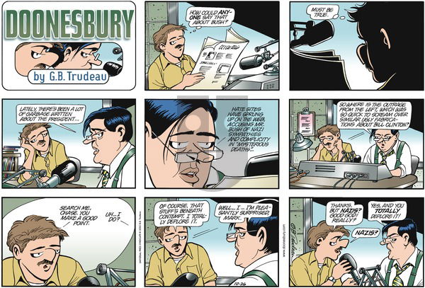 Doonesbury on Sunday October 26, 2003 Comic Strip