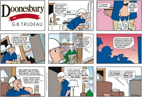 Doonesbury on Sunday November 29, 1998 Comic Strip