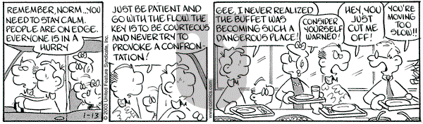 Drabble on Monday January 13, 2003 Comic Strip