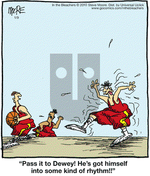 In the Bleachers on Friday January 9, 2015 Comic Strip