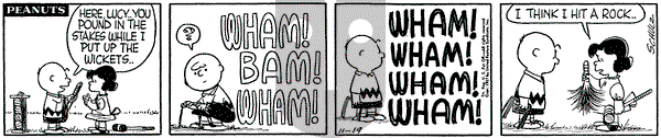 Peanuts on Tuesday November 19, 1957 Comic Strip