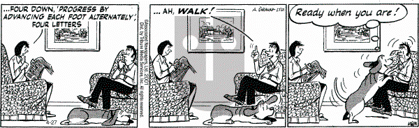 Fred Basset on Friday April 27, 2001 Comic Strip