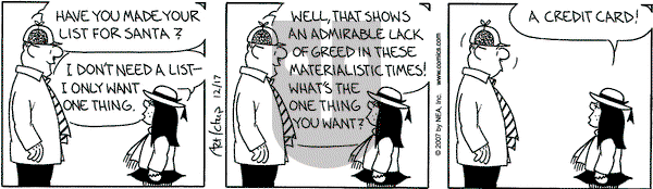 The Born Loser on Monday December 17, 2007 Comic Strip