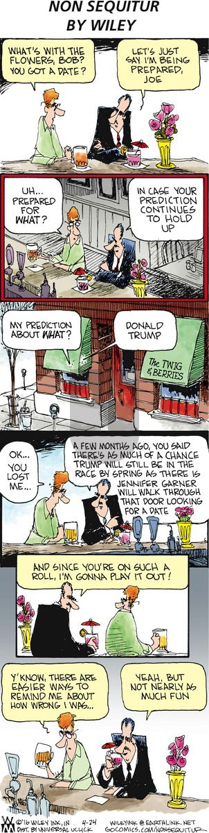 Non Sequitur on Sunday April 24, 2016 Comic Strip