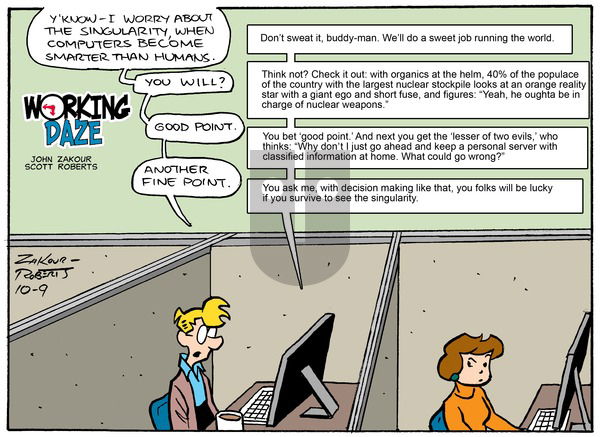 Working Daze - Sunday October 9, 2016 Comic Strip
