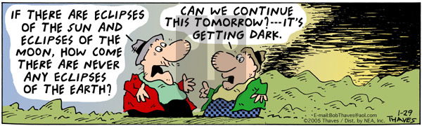 Frank and Ernest - Saturday January 29, 2005 Comic Strip