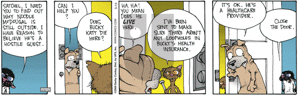 Get Fuzzy on Wednesday May 14, 2008 Comic Strip