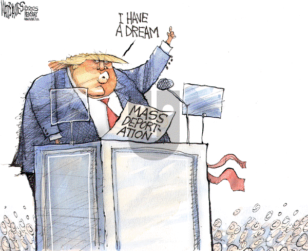 Matt Davies on Monday January 20, 2025 Comic Strip