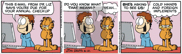 Garfield on Wednesday June 21, 2006 Comic Strip