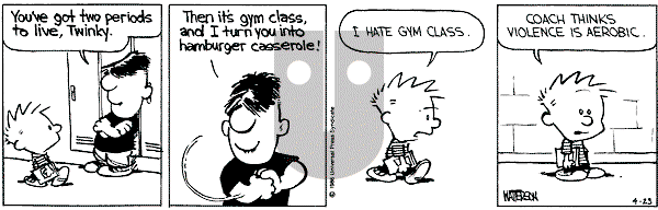 Calvin and Hobbes - Wednesday April 23, 1986 Comic Strip