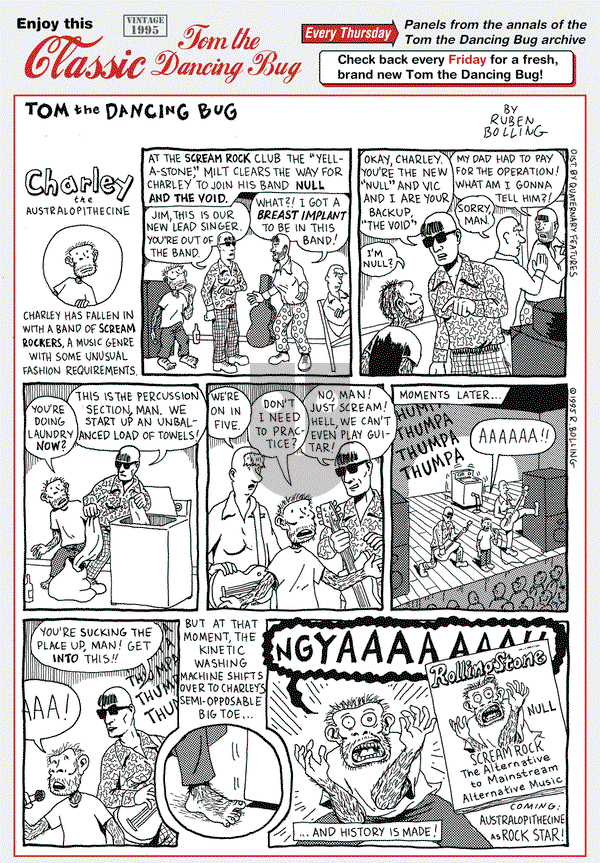 Tom the Dancing Bug on Thursday January 14, 2016 Comic Strip