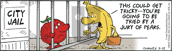 Frank and Ernest on Saturday May 12, 2012 Comic Strip