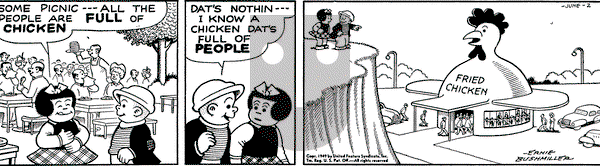 Nancy on Thursday June 2, 1949 Comic Strip